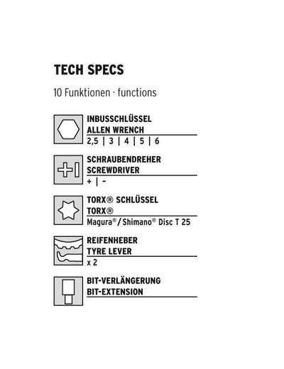 SKS Bitworx Tool 10 Functies
