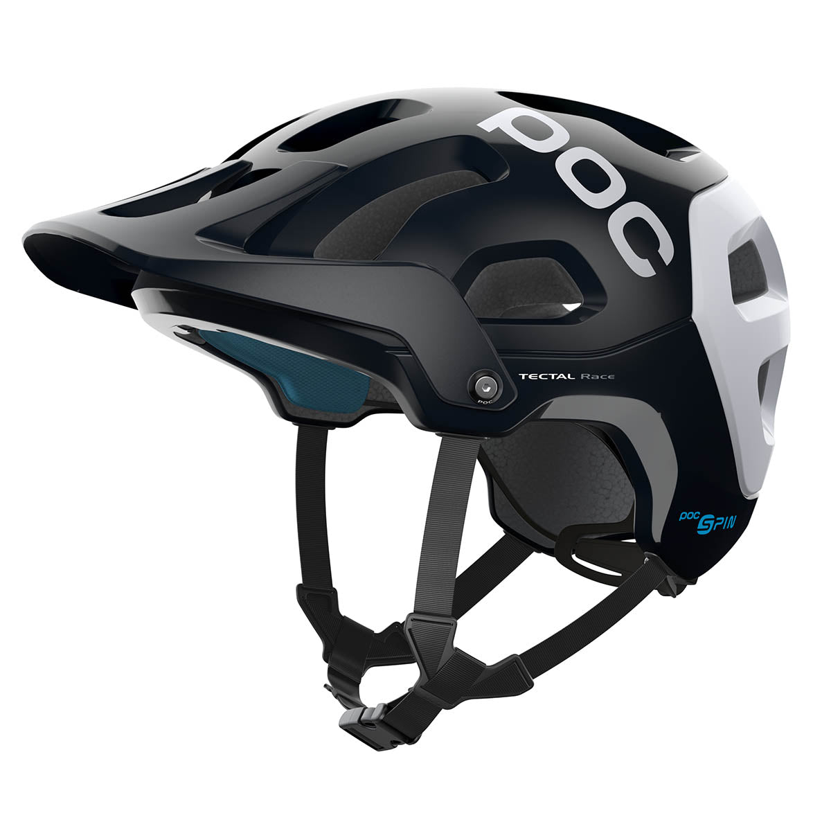 Poc Tectal Race SPIN Fietshelm - Uranium Black/Hydrogen White