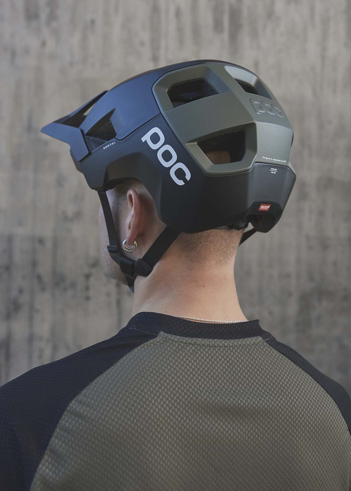 Poc Kortal Helm - Uranium Black/Epidote Green Metallic/Matt