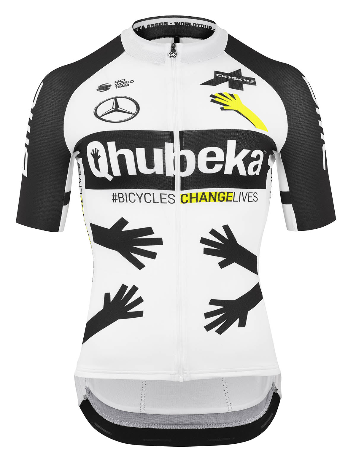 Assos Qhubeka Summer Jersey White Black