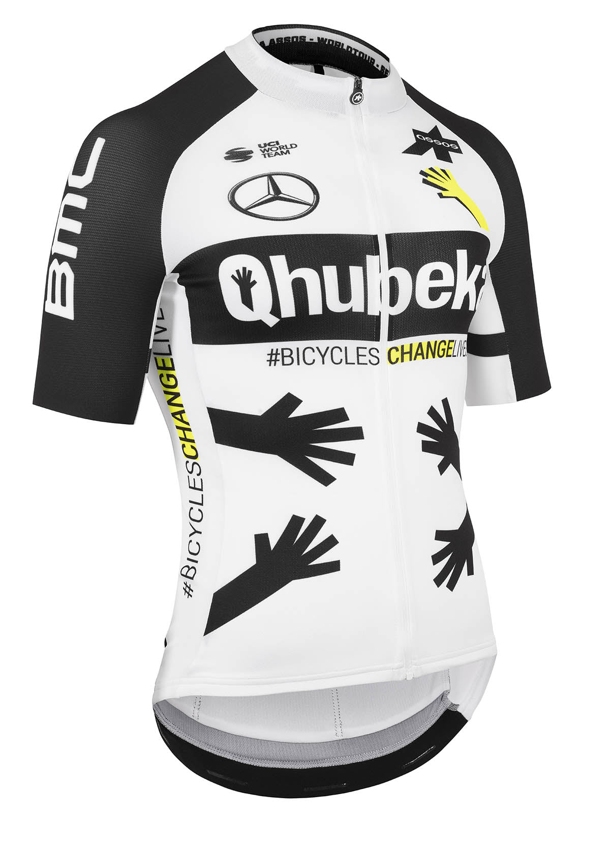 Assos Qhubeka Summer Jersey White Black