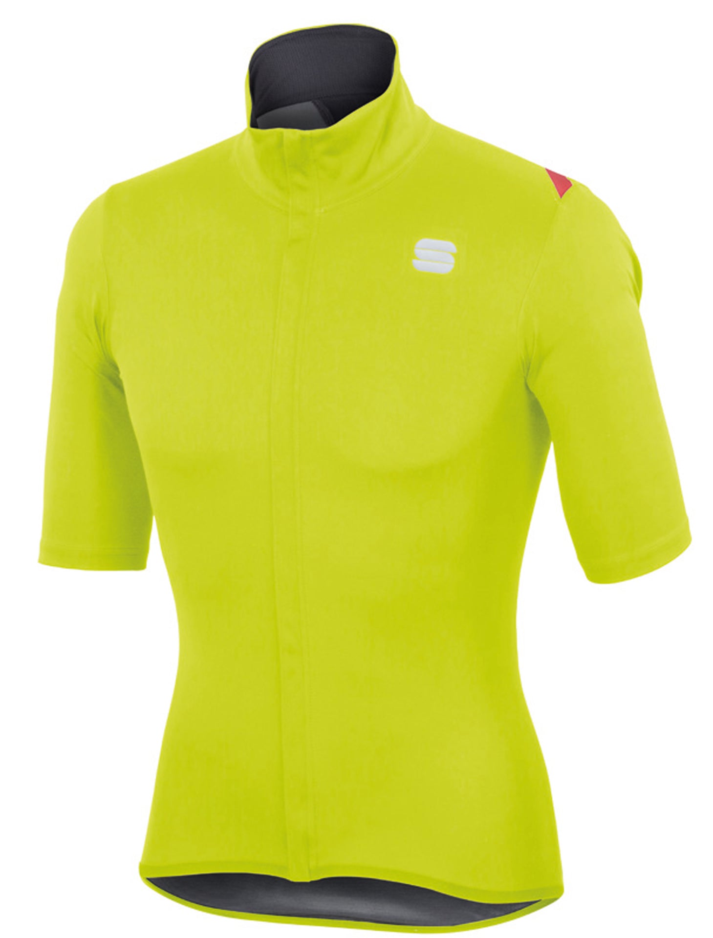 Sportful fiandre light norain fietsshirt met korte mouwen fluo geel