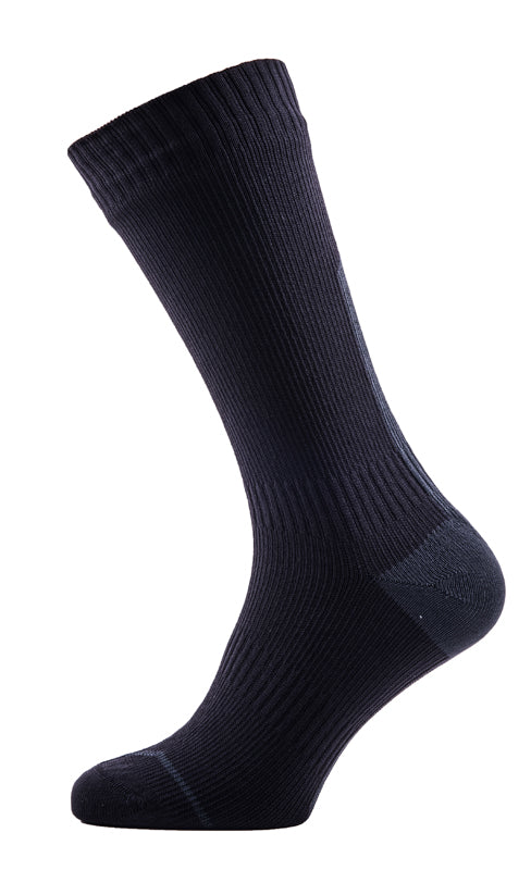 SEALSKINZ Road Thin Mid Sock With Hydrostop Black Anthra