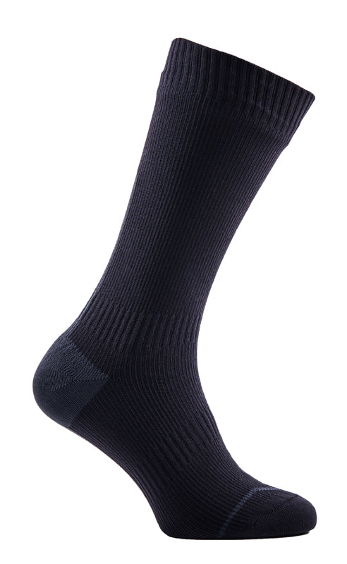 SEALSKINZ Road Thin Mid Sock With Hydrostop Black Anthra