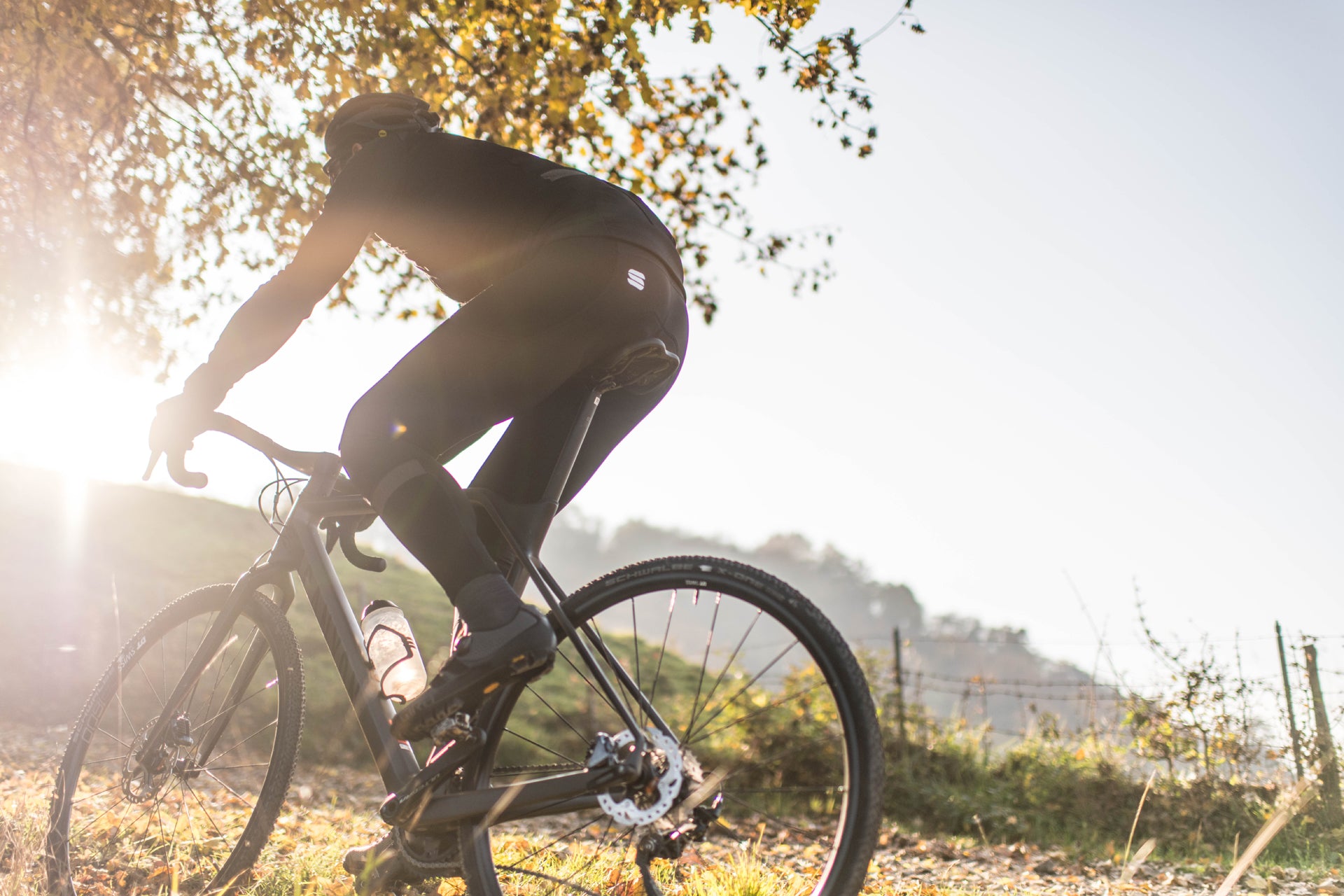 Sportful supergiara lange fietsbroek met bretels zwart