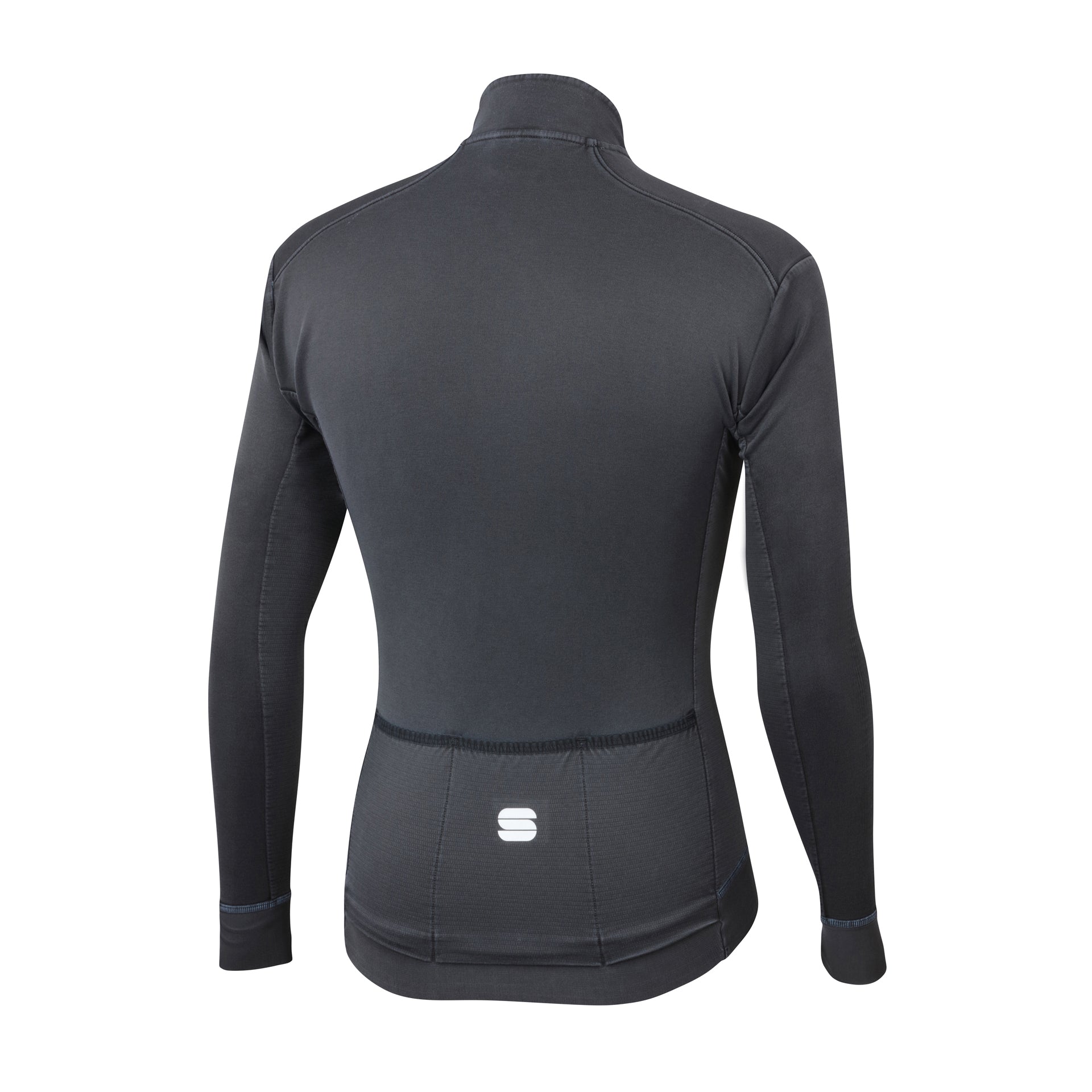 Sportful monocrom thermal fietsshirt met lange mouwen antraciet