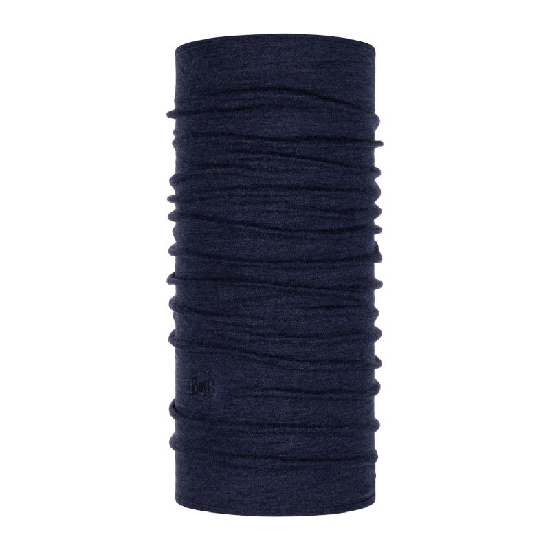Buff Midweight Merino Wool Nekwarmer Night Blue Melange