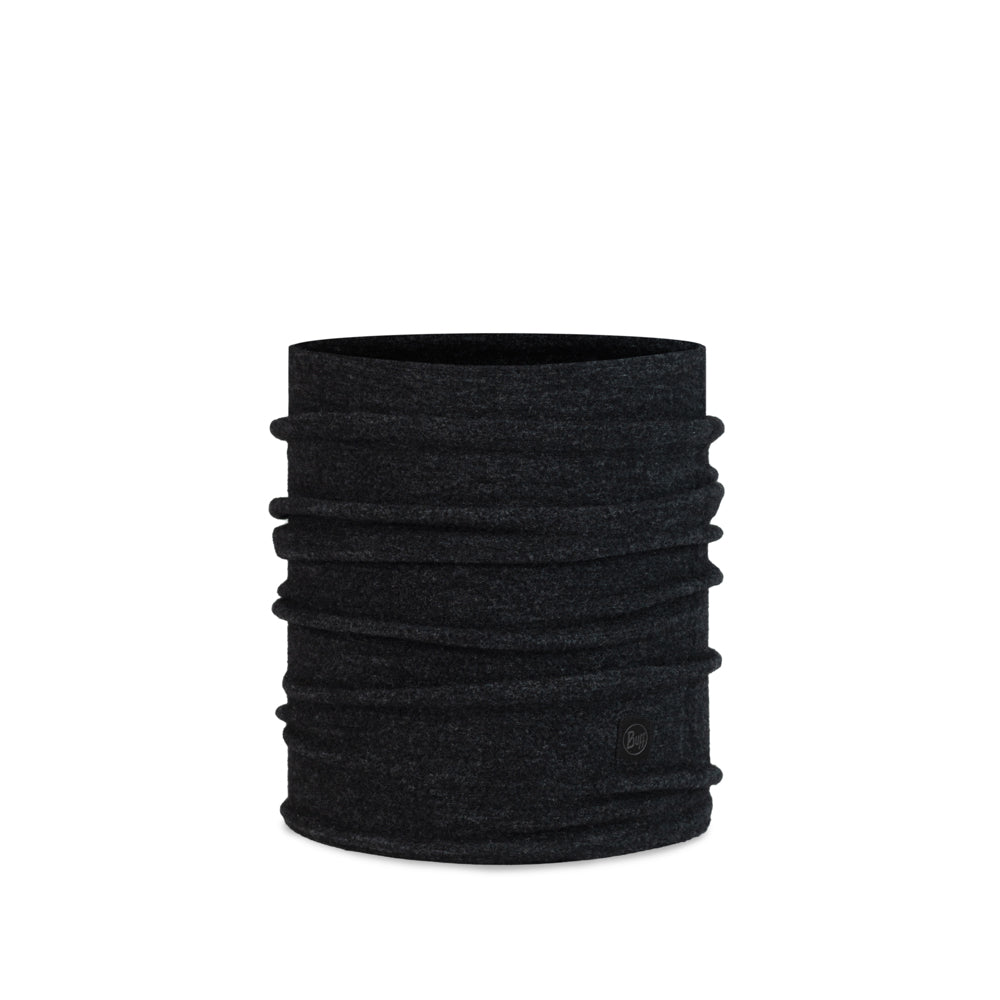 Buff Merino Fleece Black - Nekwarmer