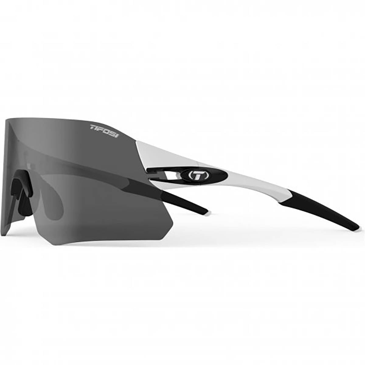 Tifosi Rail Fietsbril White Black / Smoke - AC - Red/Clear Lens