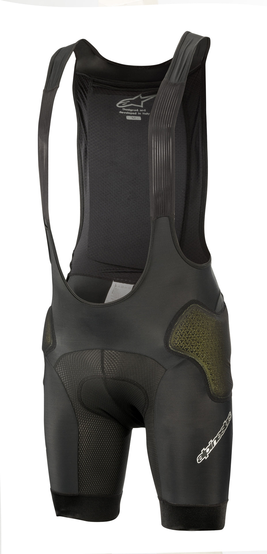 Alpinestars paragon V2 korte fietsbroek met bretels zwart