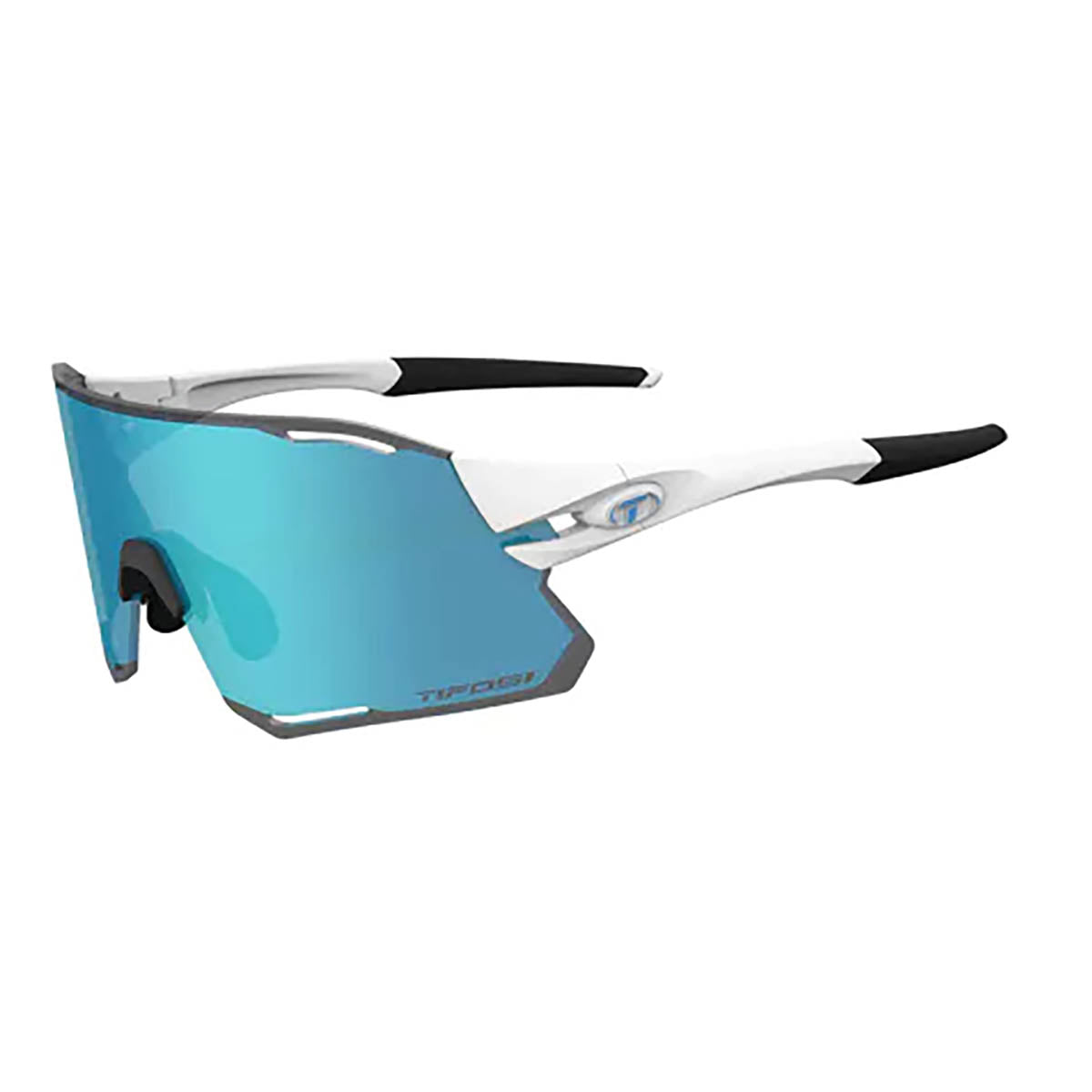 Tifosi Rail Race Fietsbril Matte White - Clarion Blue Clear Lens