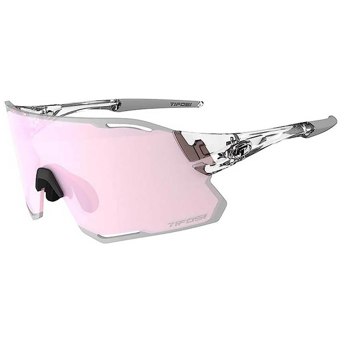 Tifosi Rail Race Fietsbril Crystal Clear - Clarion Rose Clear Lens