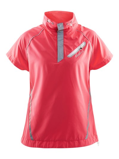 CRAFT Brilliant Running Lady Windbreaker SS Pink