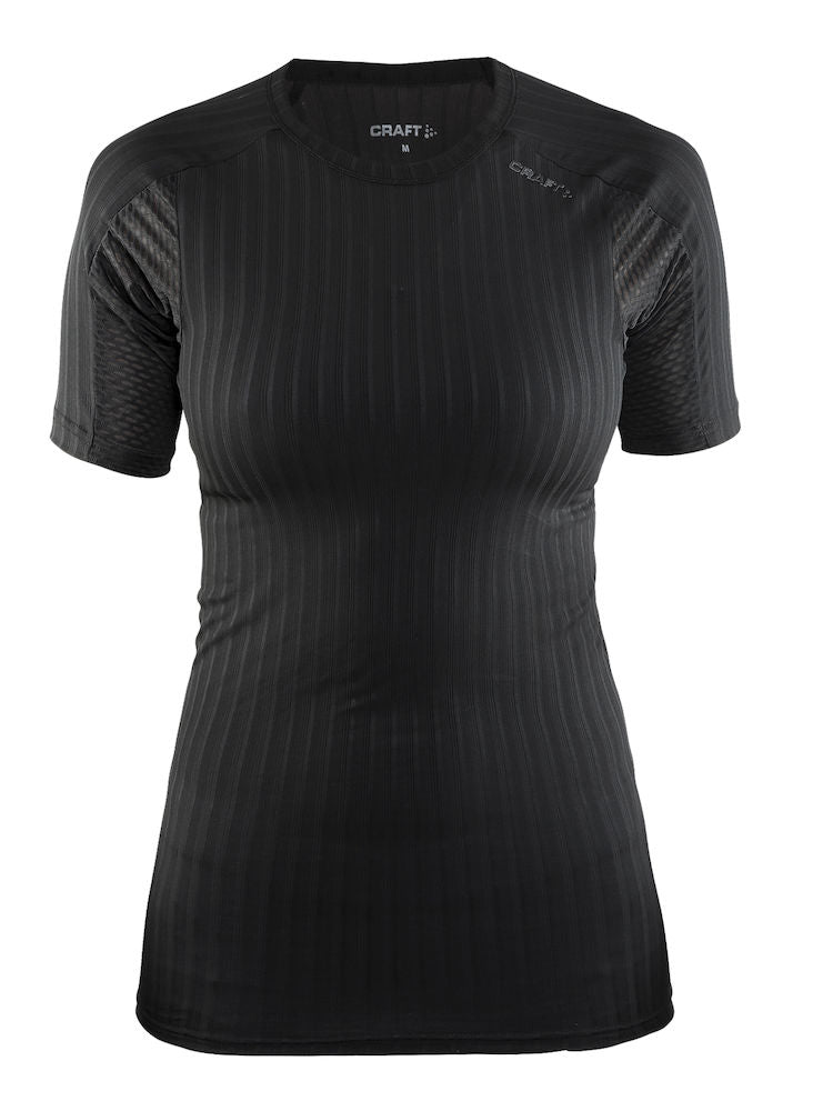 Craft active extreme 2.0 rn dames ondershirt met korte mouwen zwart