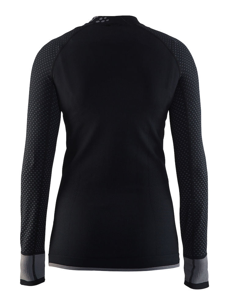 Craft warm intensity CN dames ondershirt lange mouwen zwart grijs