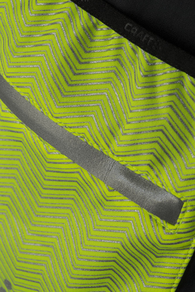 Craft shield 2 fietsshirt korte mouwen zwart geel