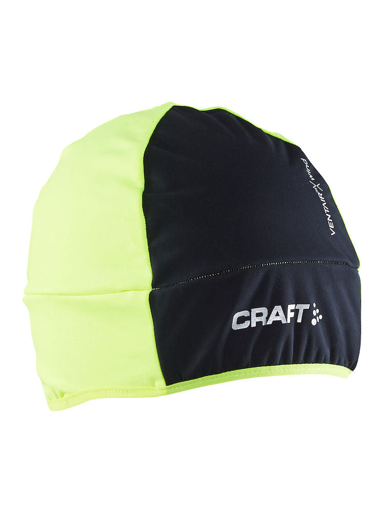 Craft wrap hat muts geel zwart
