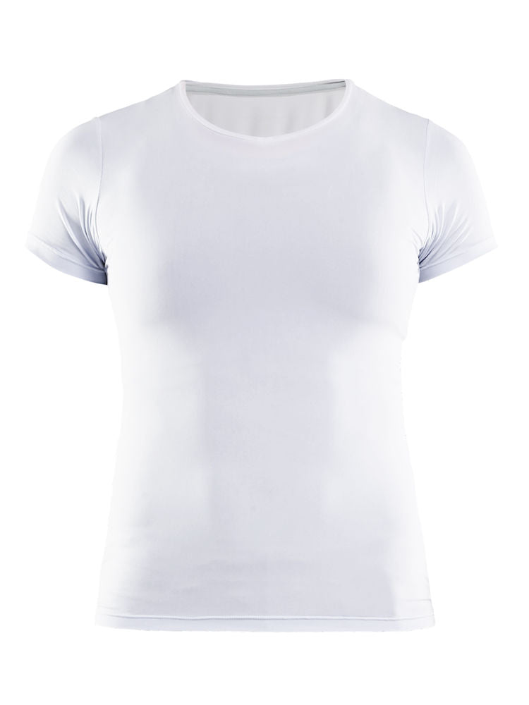 Craft essential vn dames ondershirt met korte mouwen wit