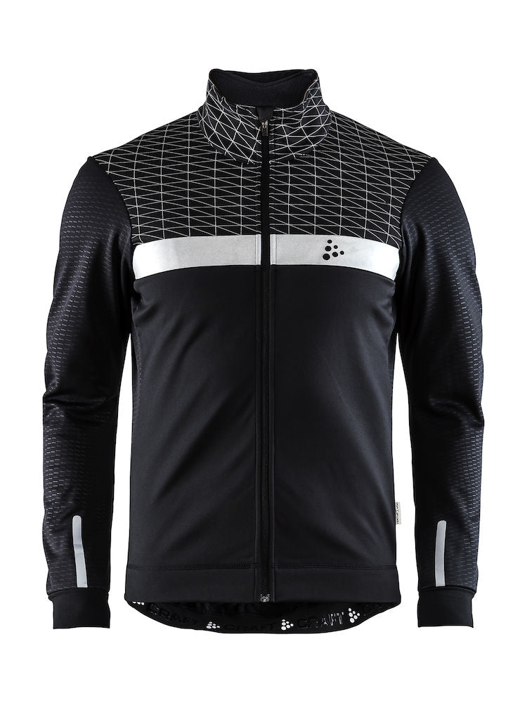 Craft route fietsjack zwart