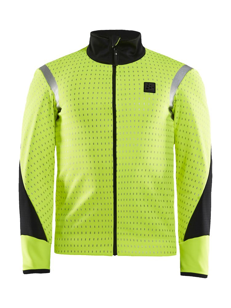 Craft hale subzero fietsjack flumino p flexi geel