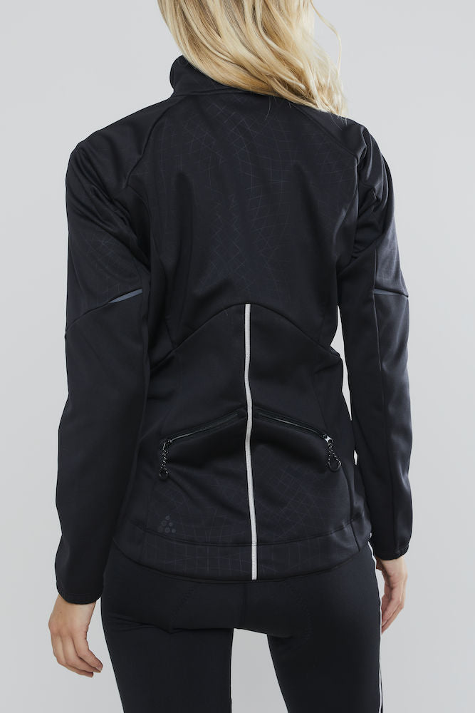 Craft ideal dames fietsjack zwart