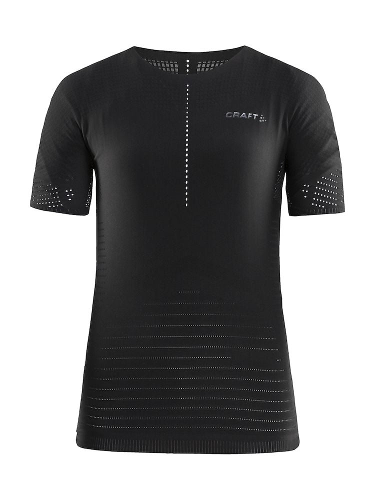 Craft ctm rn dames ondershirt met korte mouwen zwart