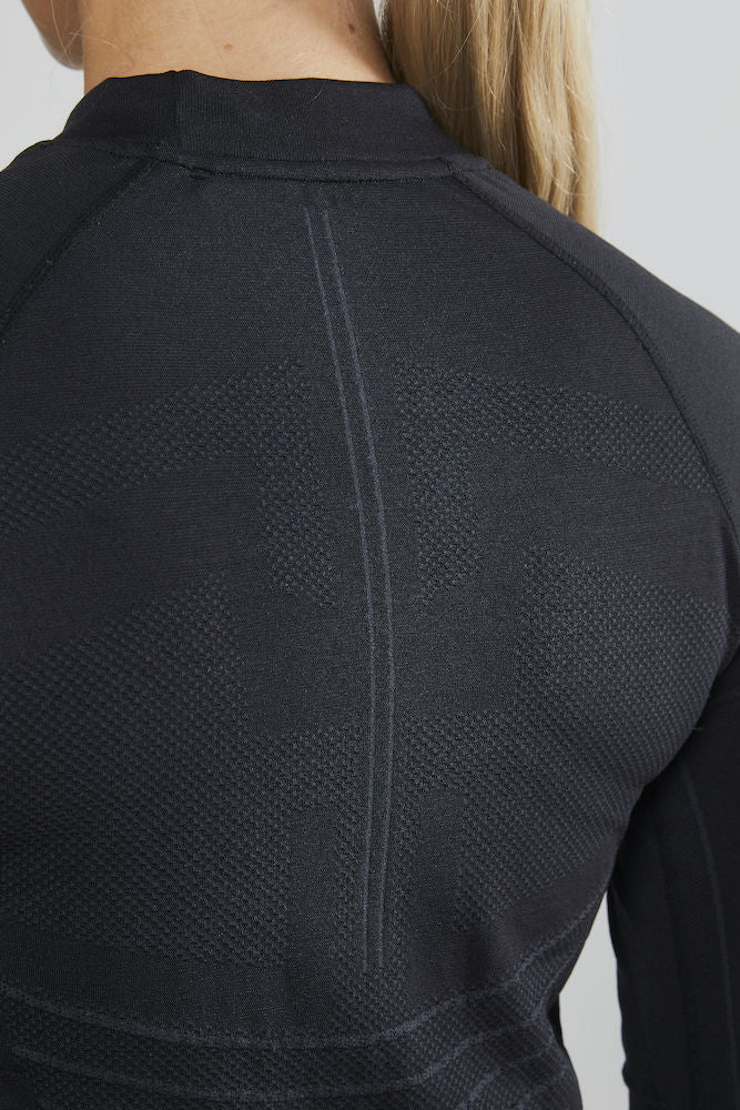 Craft active intensity cn dames ondershirt met lange mouwen zwart asphalt