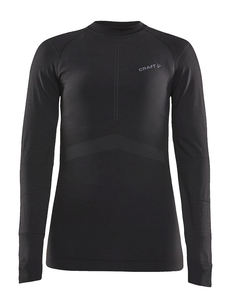 Craft active intensity cn dames ondershirt met lange mouwen zwart asphalt