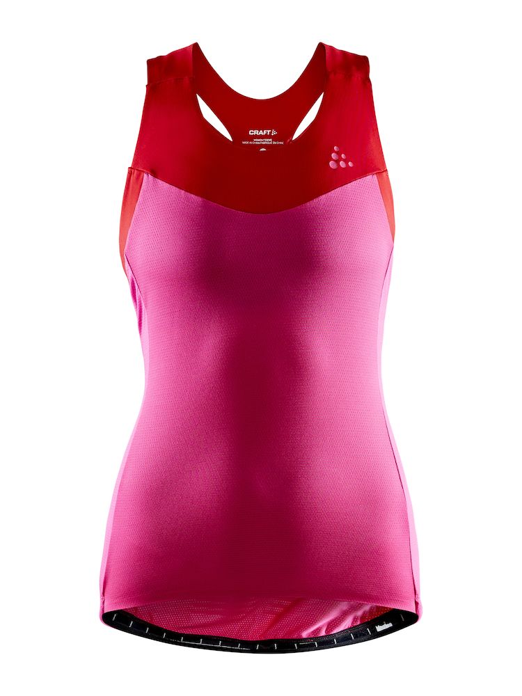 Craft Stride Singlet Lady - Fame/Bright Red