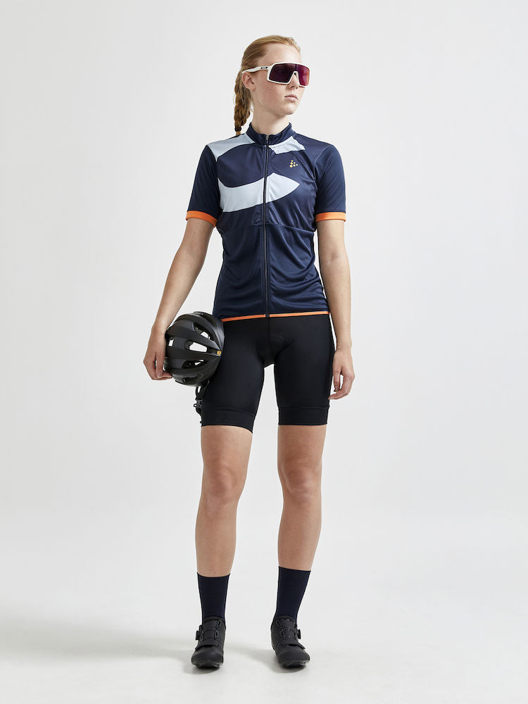 Craft Core Endur Logo Jersey W - Blue/Orange