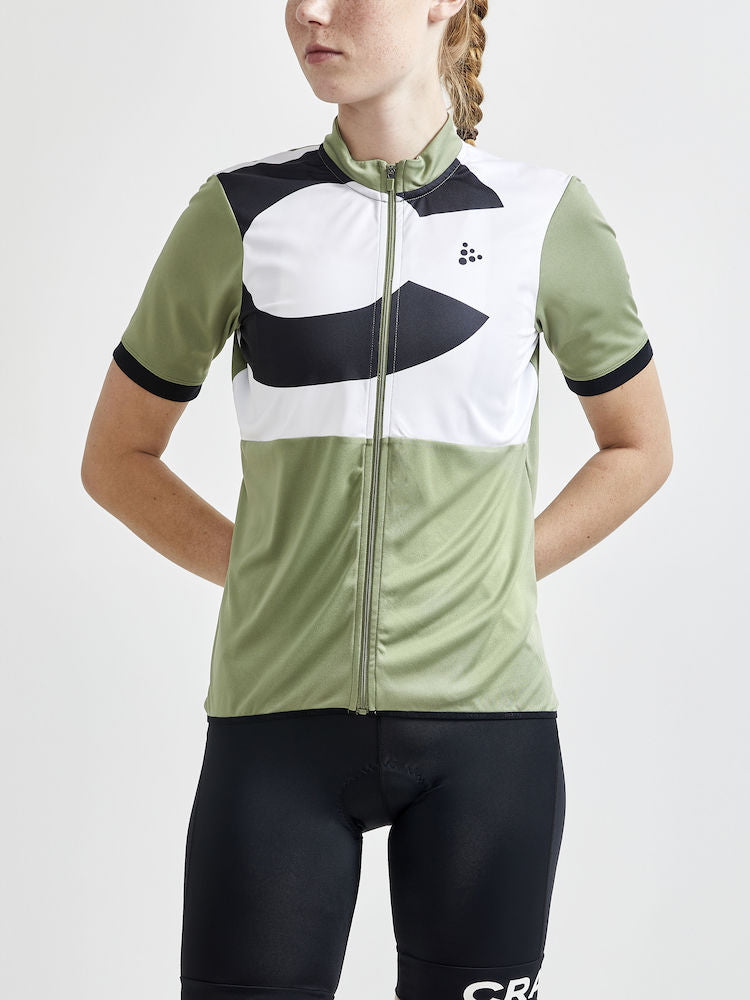 Craft Core Endur Logo Jersey W - White/Olive