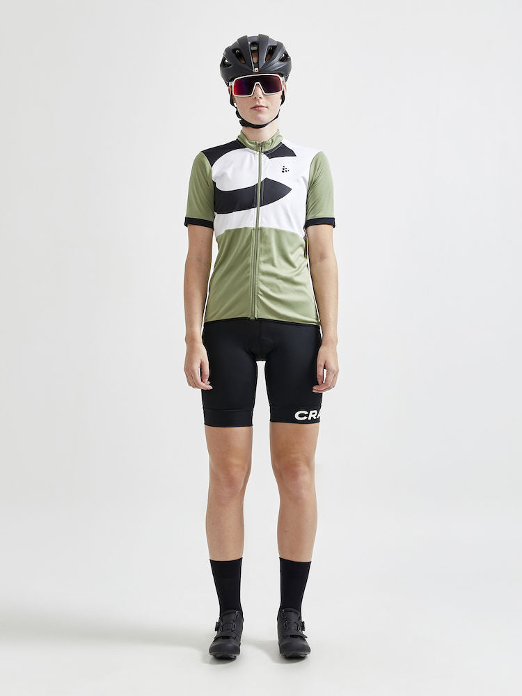 Craft Core Endur Logo Jersey W - White/Olive