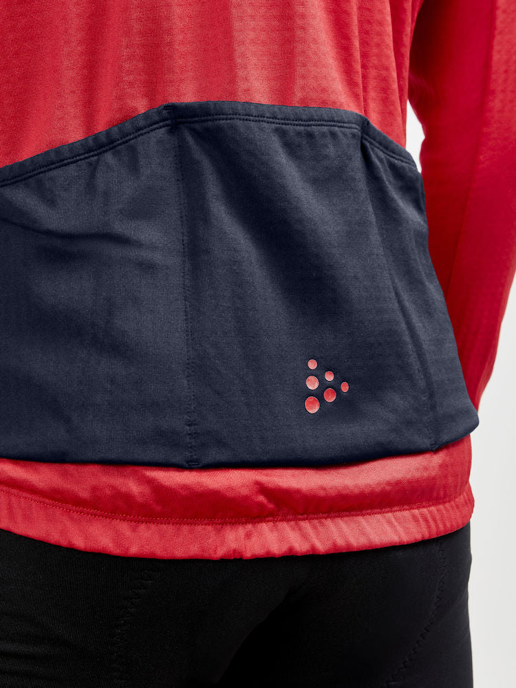 Craft Core Bike Subz Ls Jersey M - Lychee-Blaze