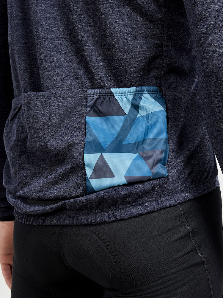 Craft Adv Bike Subz Wool Ls Jersey M - Blaze-Multi