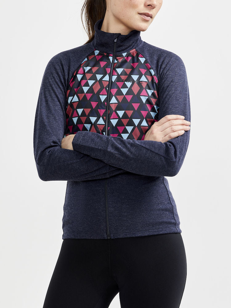 Craft Adv Bike Subz Wool Ls Jersey W - Blaze-Multi