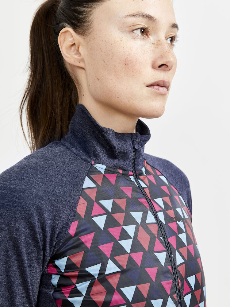 Craft Adv Bike Subz Wool Ls Jersey W - Blaze-Multi