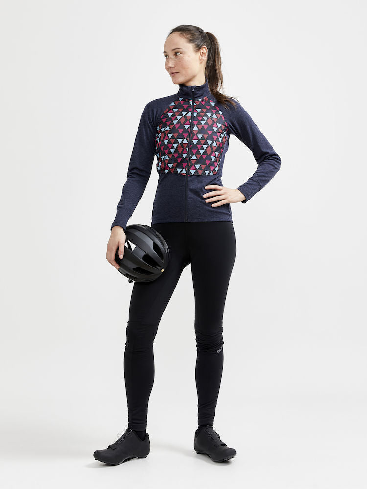 Craft Adv Bike Subz Wool Ls Jersey W - Blaze-Multi