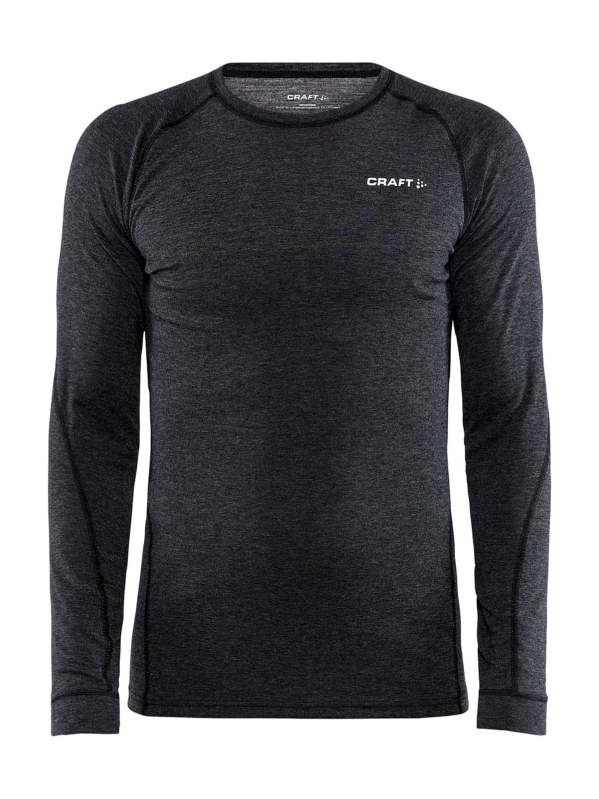 Craft Core Wool Merino Ls Tee M - Black Melange
