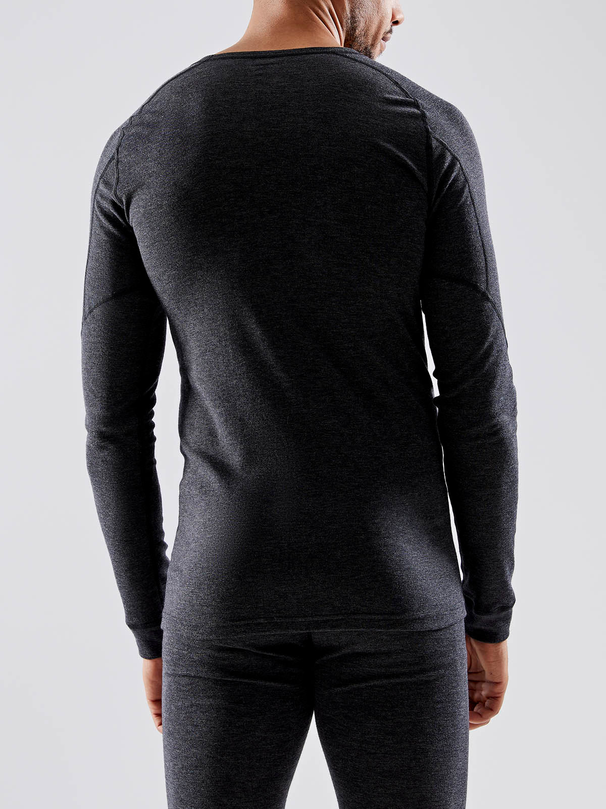 Craft Core Wool Merino Ls Tee M - Black Melange