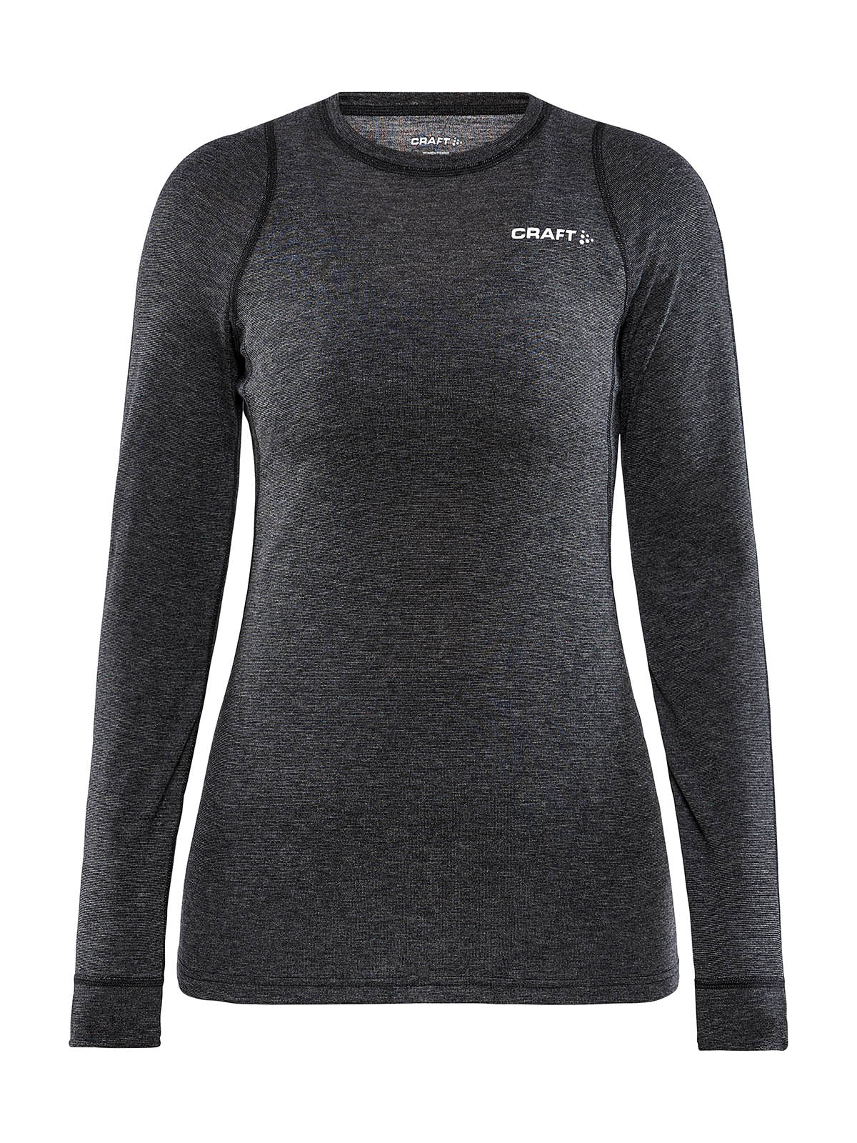 Craft Core Wool Merino Ls Tee W - Black Melange