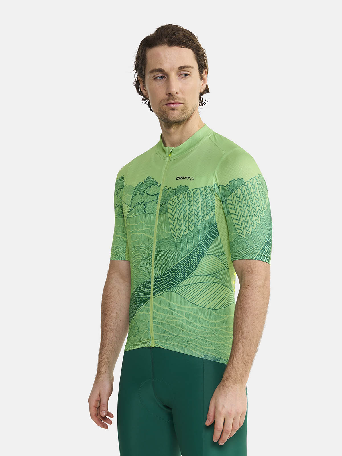 Craft Adv Endur Graphic Jersey M - Spruce-Twig