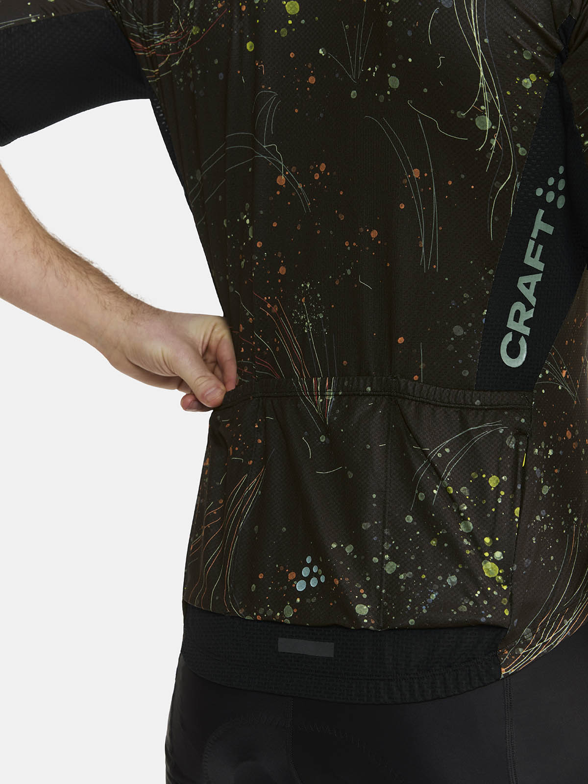 Craft Adv Endur Graphic Jersey M - Black-Multi