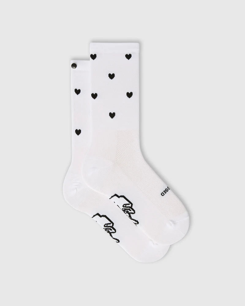Fingerscrossed Sokken Classic Iconic Hearts White