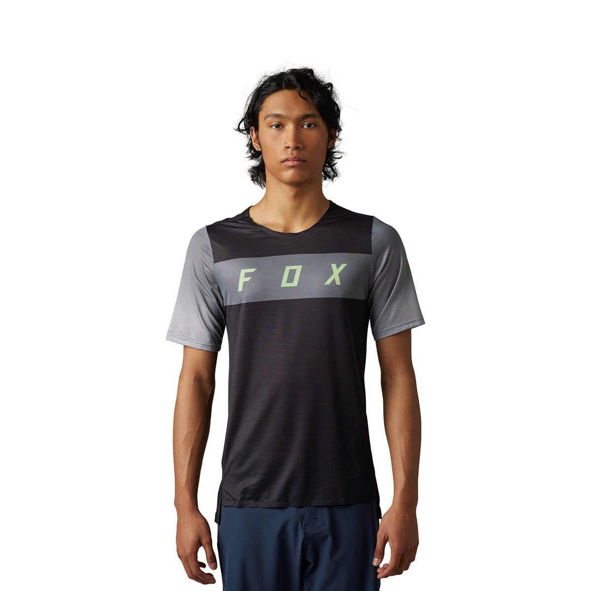 Fox Flexair Ss Jersey Arcadia - Black