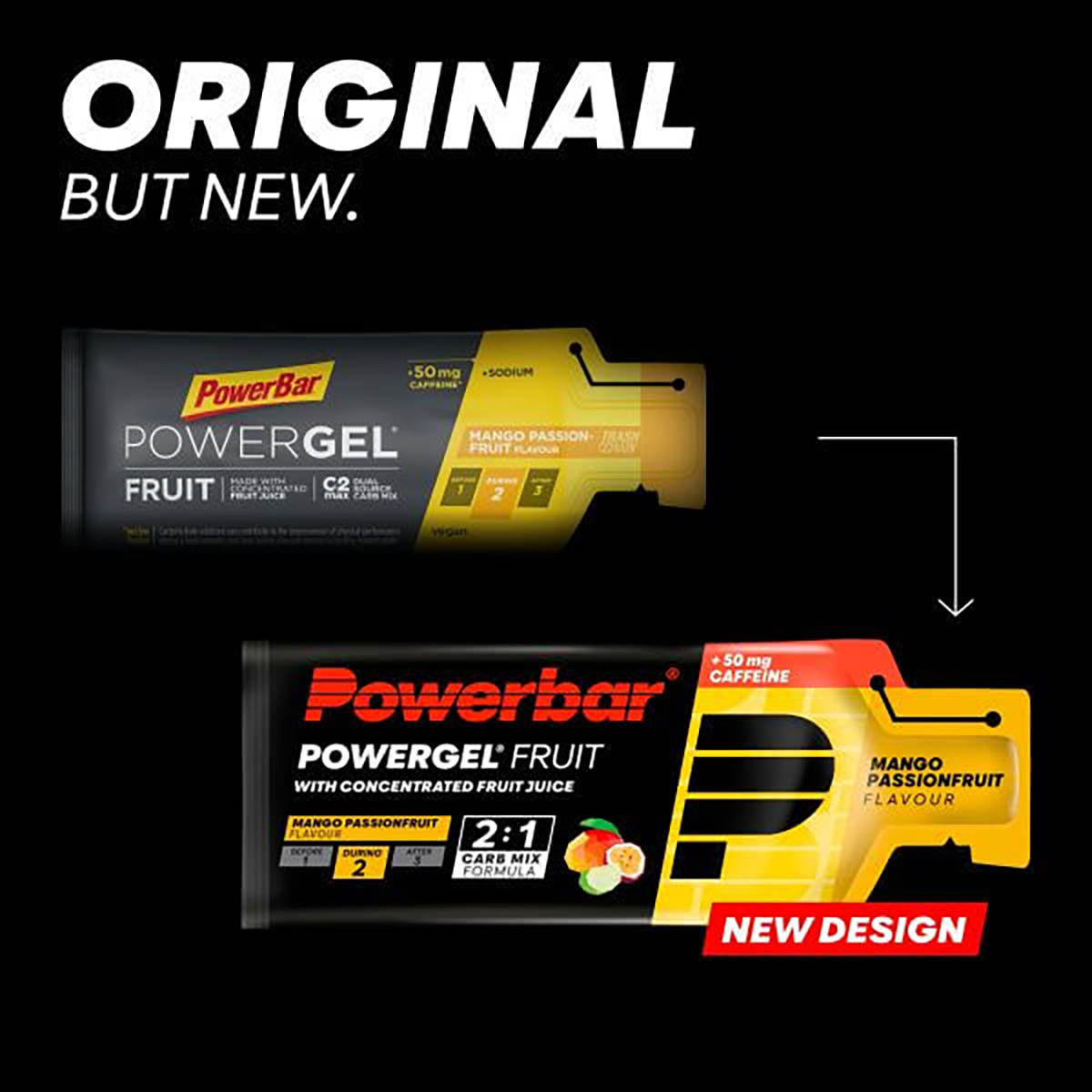 Powerbar powergel energiegel Mango Passionfruit Caffeine 41g