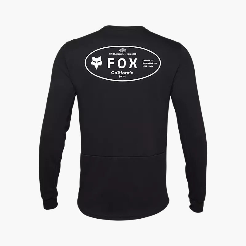 Fox Ranger Dr Md Ls Jersey - Black