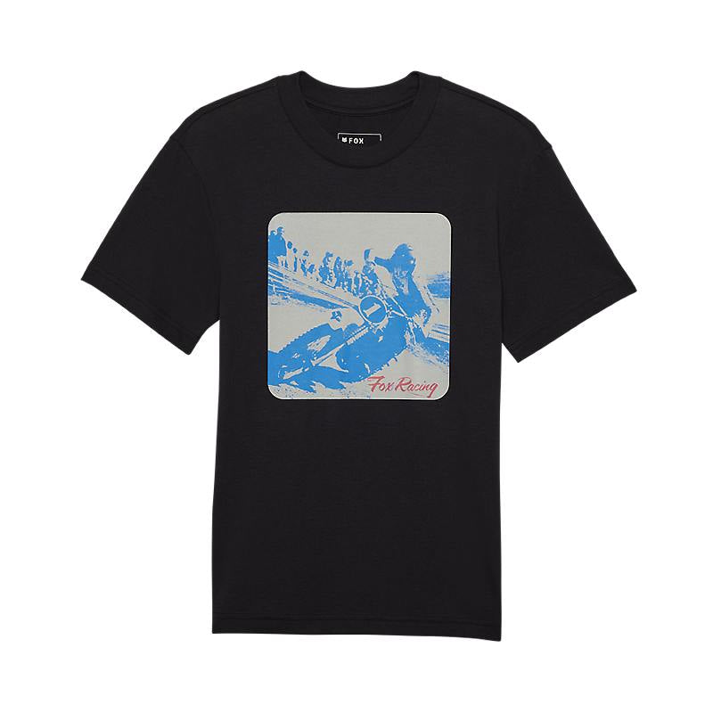 Fox W Scripted Photo Ss Tee - Black