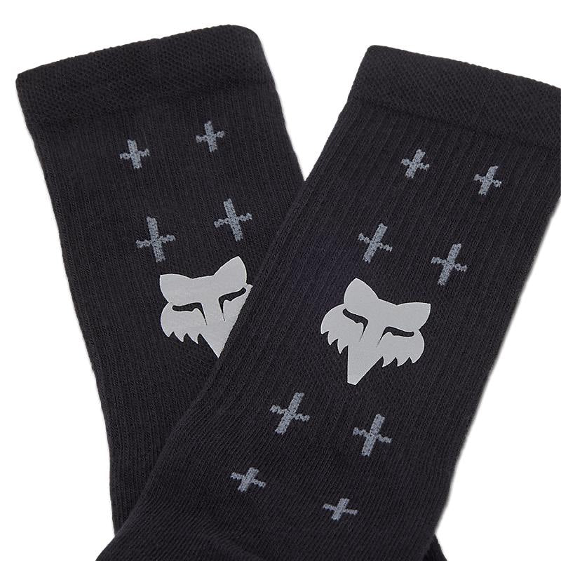 Fox 8" Defend Sock Lunar - Black