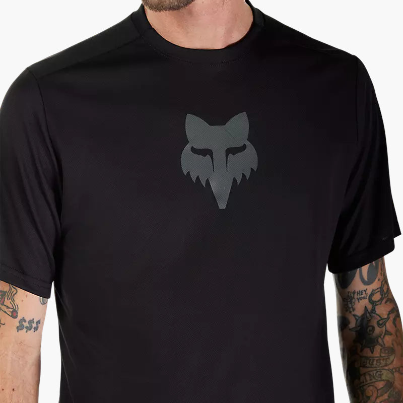 Fox Ranger Ss Jersey Fox Head - Black
