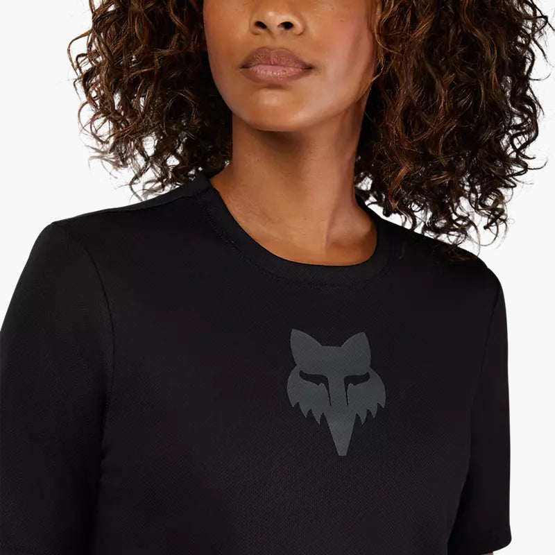 Fox W Ranger Ss Jersey Fox head - Black